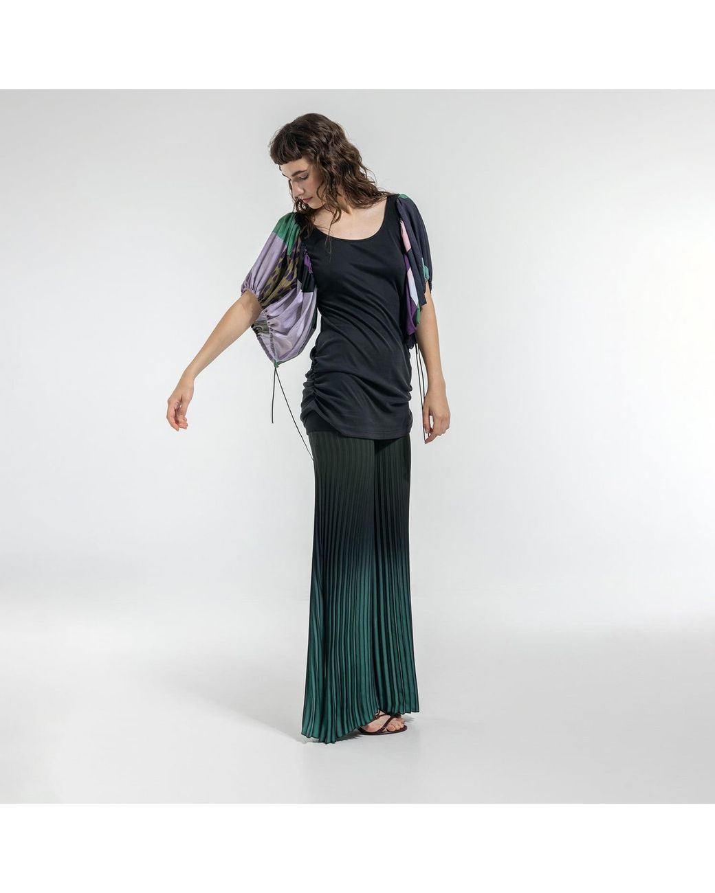 ARTISTA Blue Vibe Pleated Pants