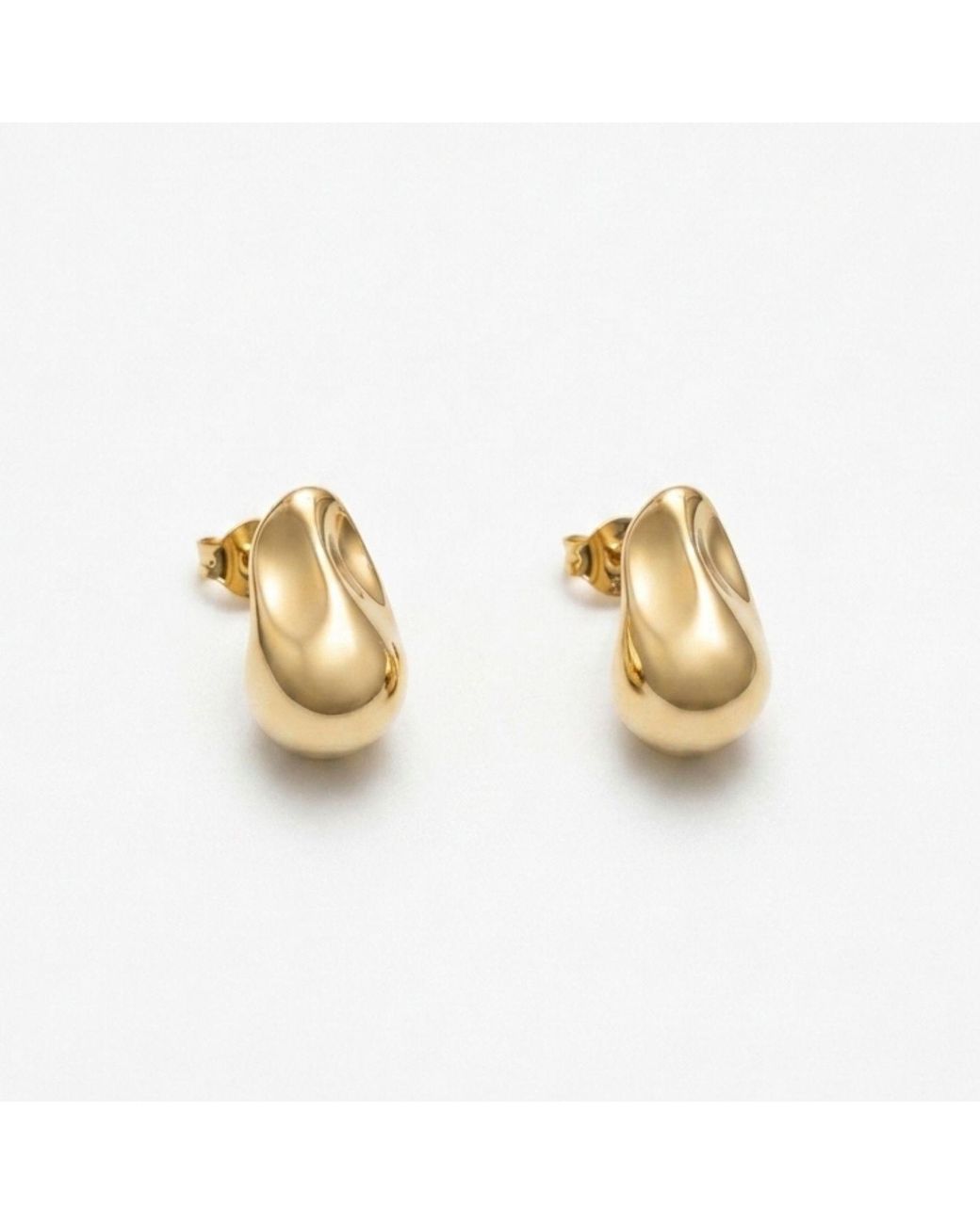 LINYA JEWELLERY Metallic Amorphous Drop & Plated Earrings