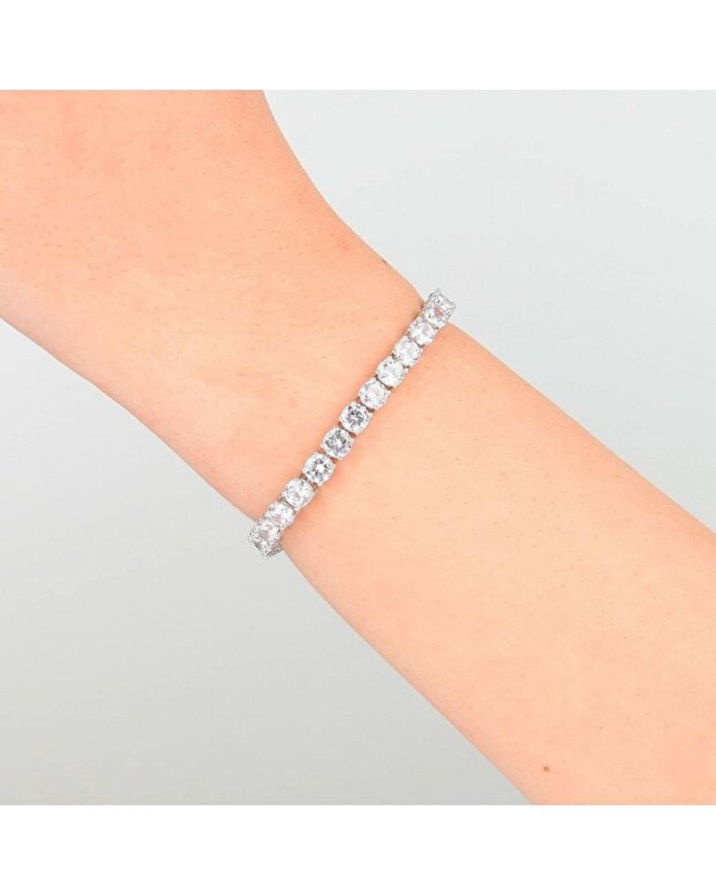 Spero London Metallic Sterling 5Mm Tennis Bracelet