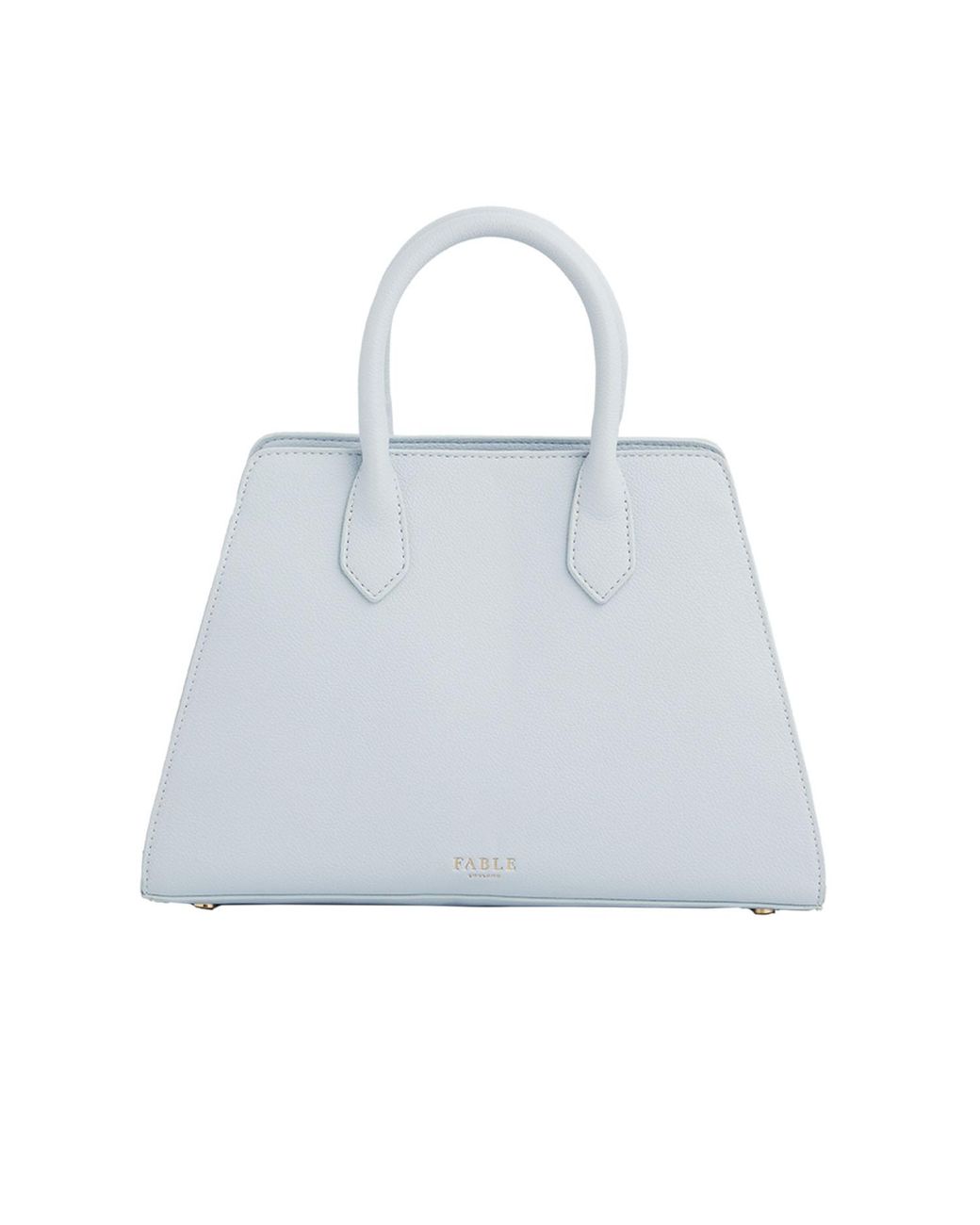 Fable England Blue Structured Tote Bag Medium