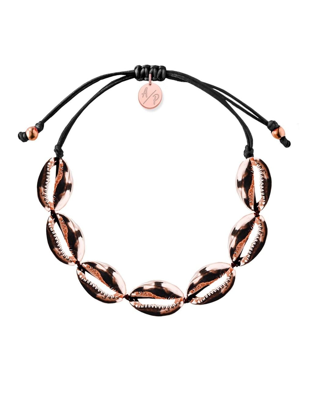 Adriana Pappas Designs Black Mini Shells Bracelet