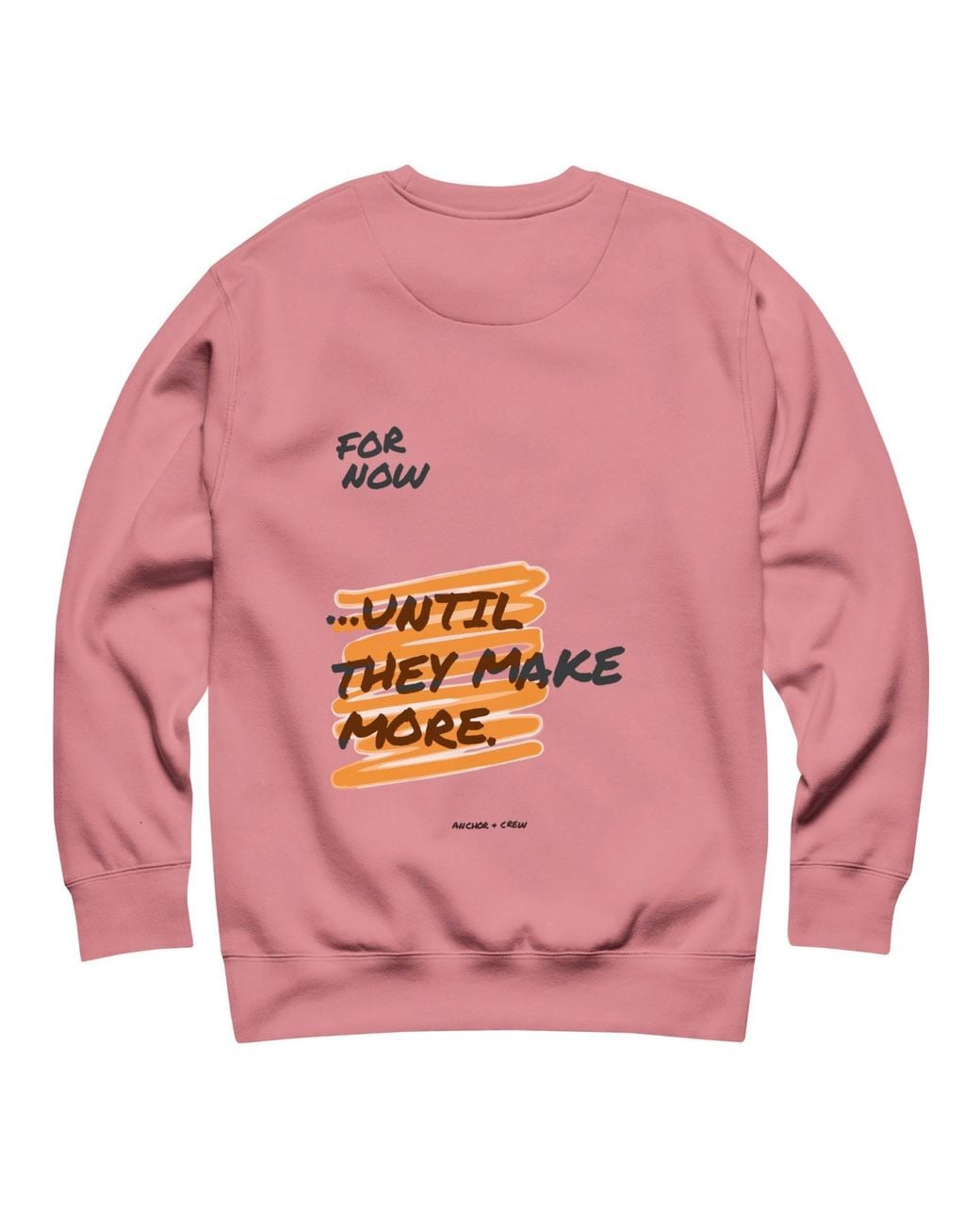 Anchor and Crew Pink Rose Limited Edition Annotations Organic Cotton Sweatshirt