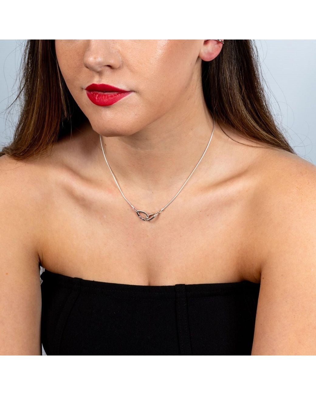 Lucy Quartermaine Metallic Solid Sterling Small Linked Petal Pendant