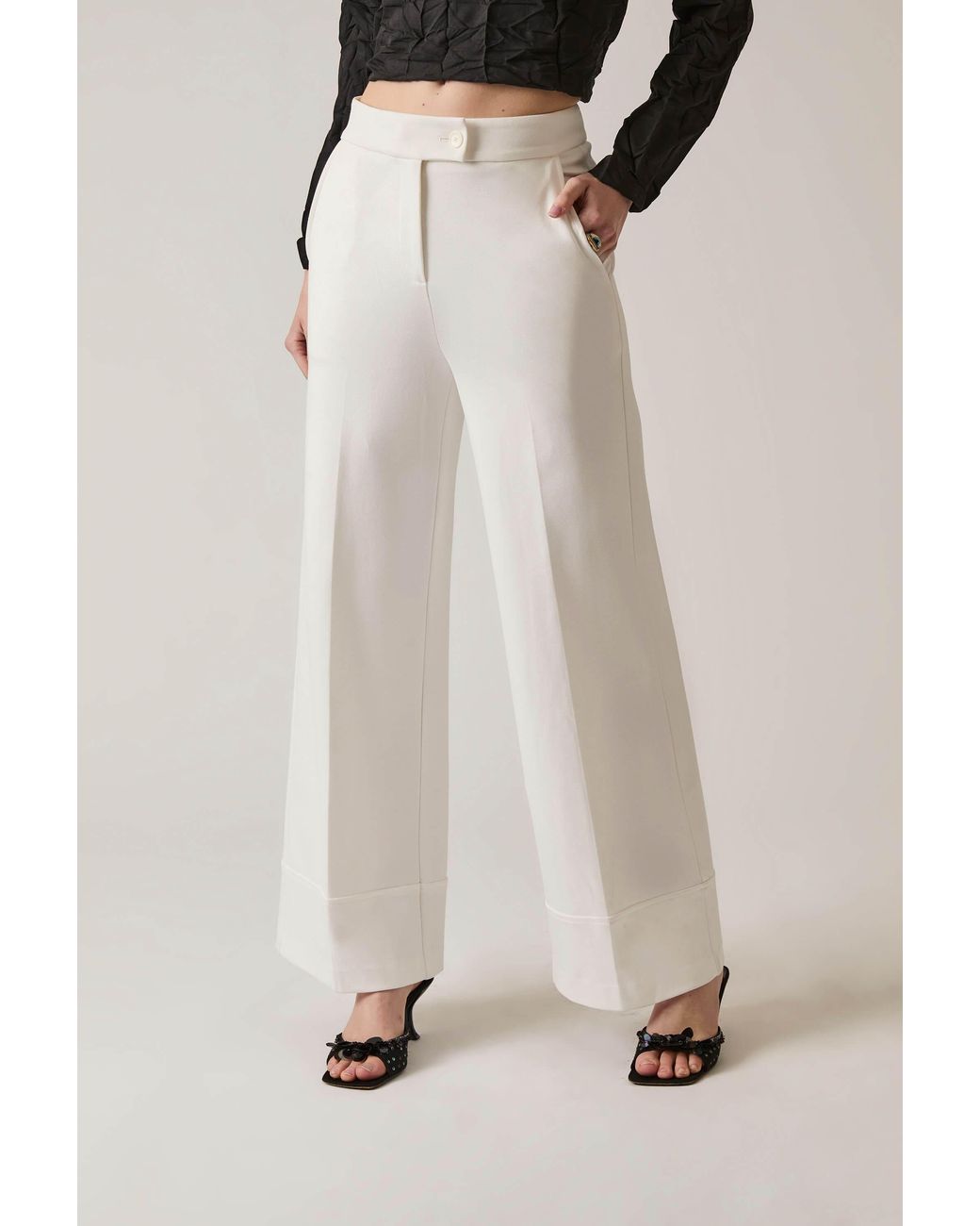 James Lakeland White Tailored Trousers