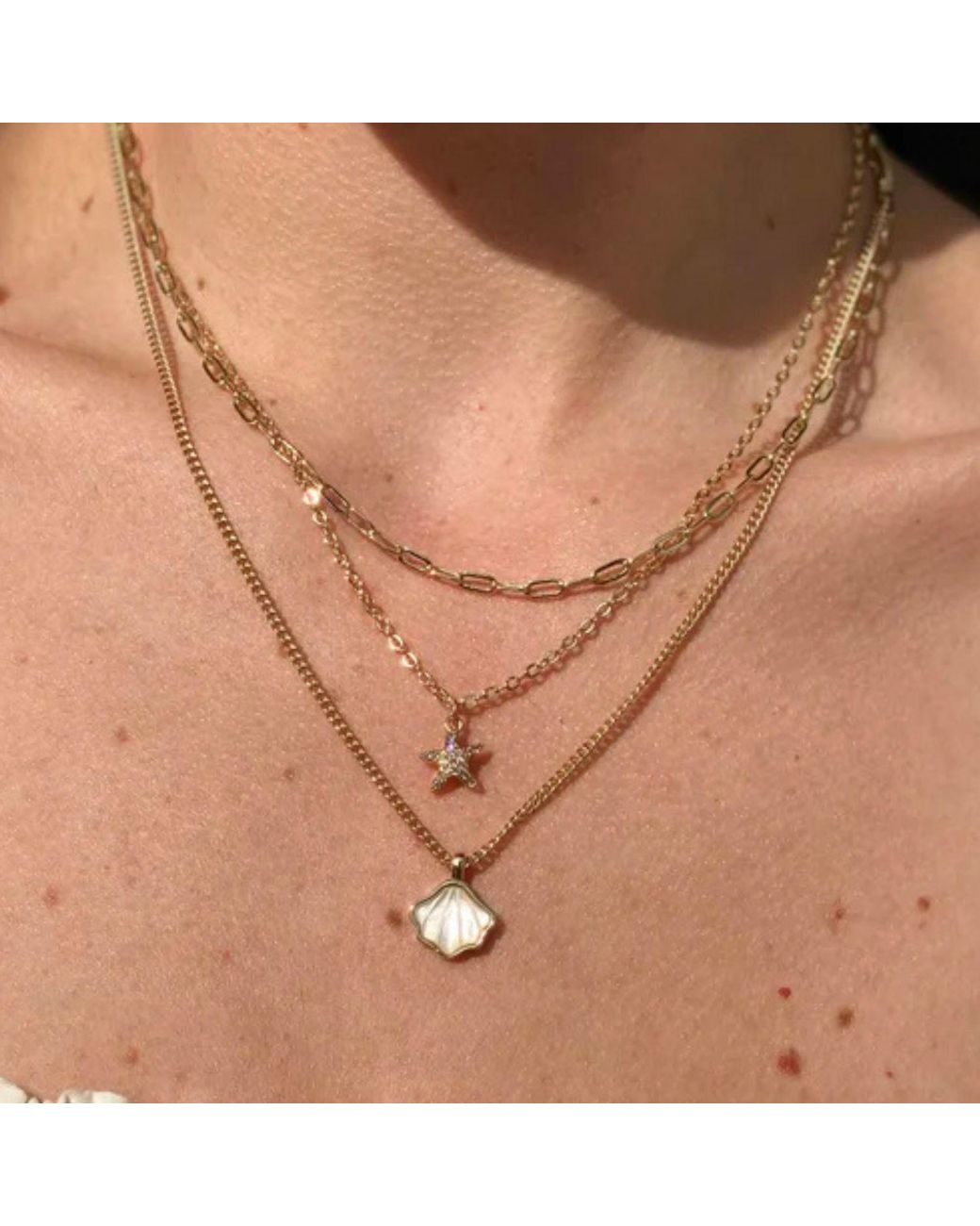 Rachel Nathan Metallic Mother Of Pearl Seashell