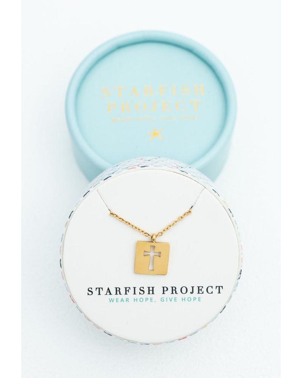 Starfish Project Metallic Axis Cross Necklace