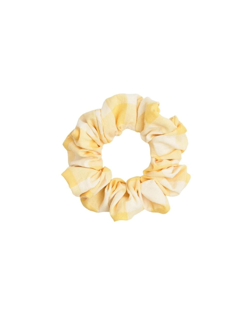 Cafide Metallic Vichy Check Scrunchie Hair Tie, Noa