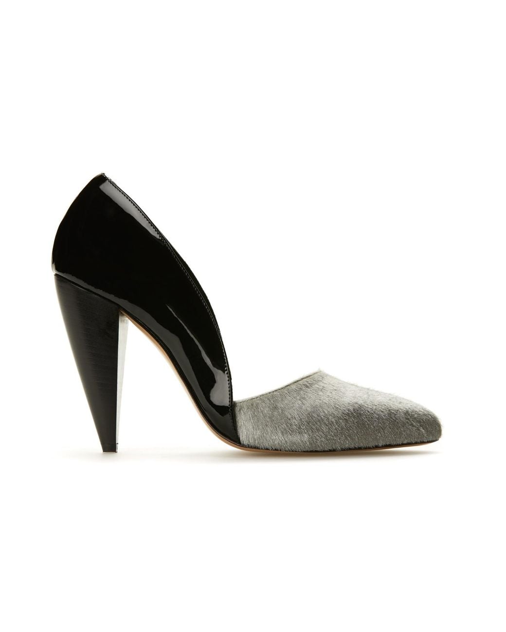 Rosamund Muir London Black Romera Patent & Duo Texture Heels
