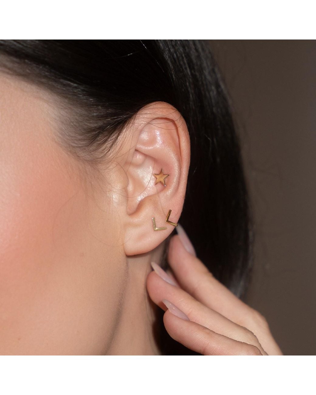 Gallery Metallic Mini Angle Earrings