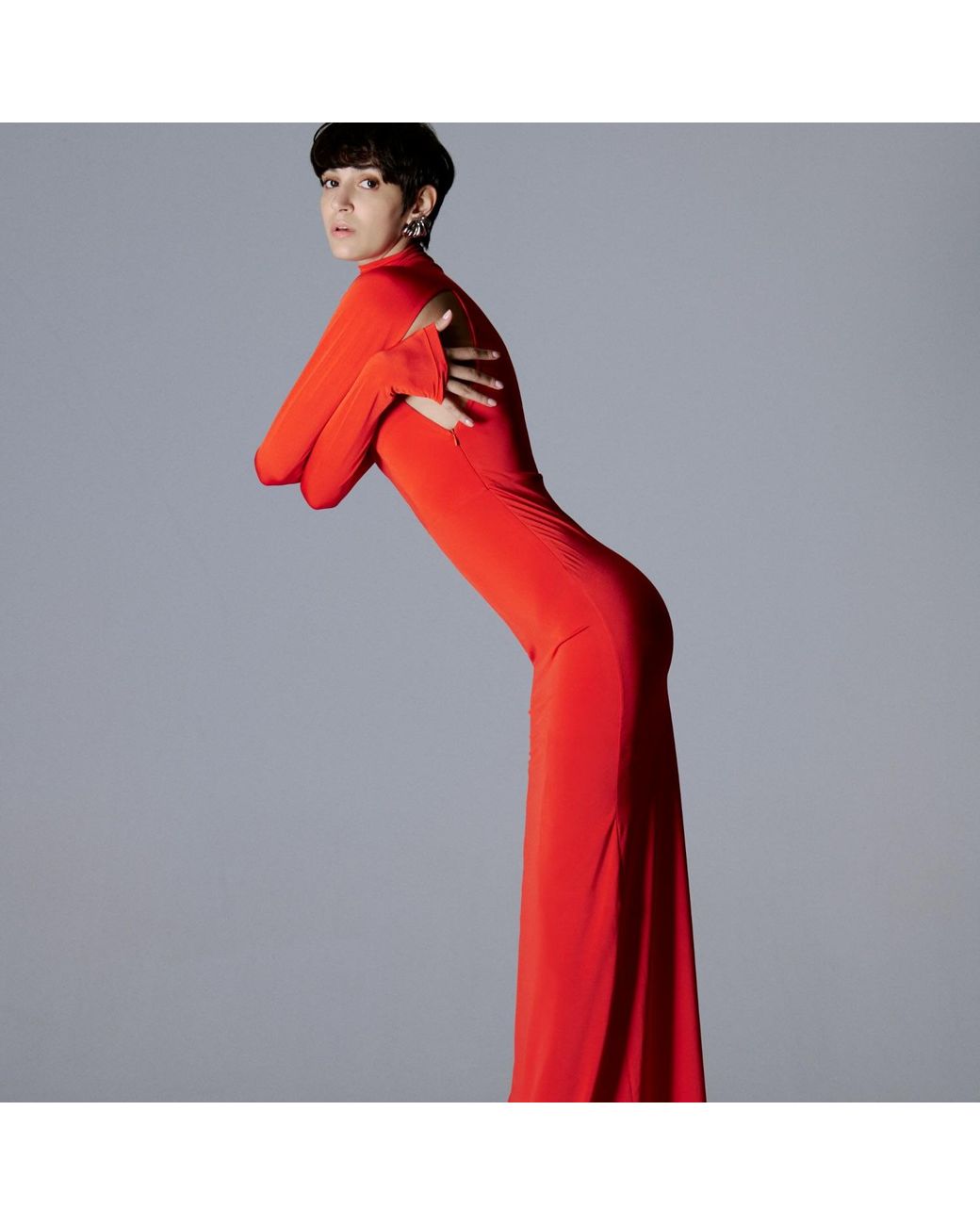 Herfetch Red Maxi Scarlet Dress