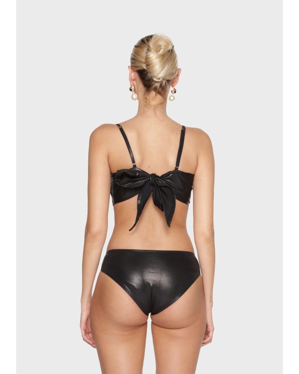GOD SAVES QUEENS Black Stella Monokini