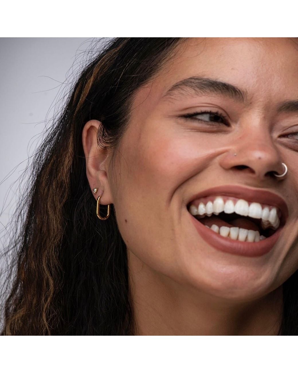 Divine Aria Metallic The Erin Mini Oval Tarnish Free Hoops