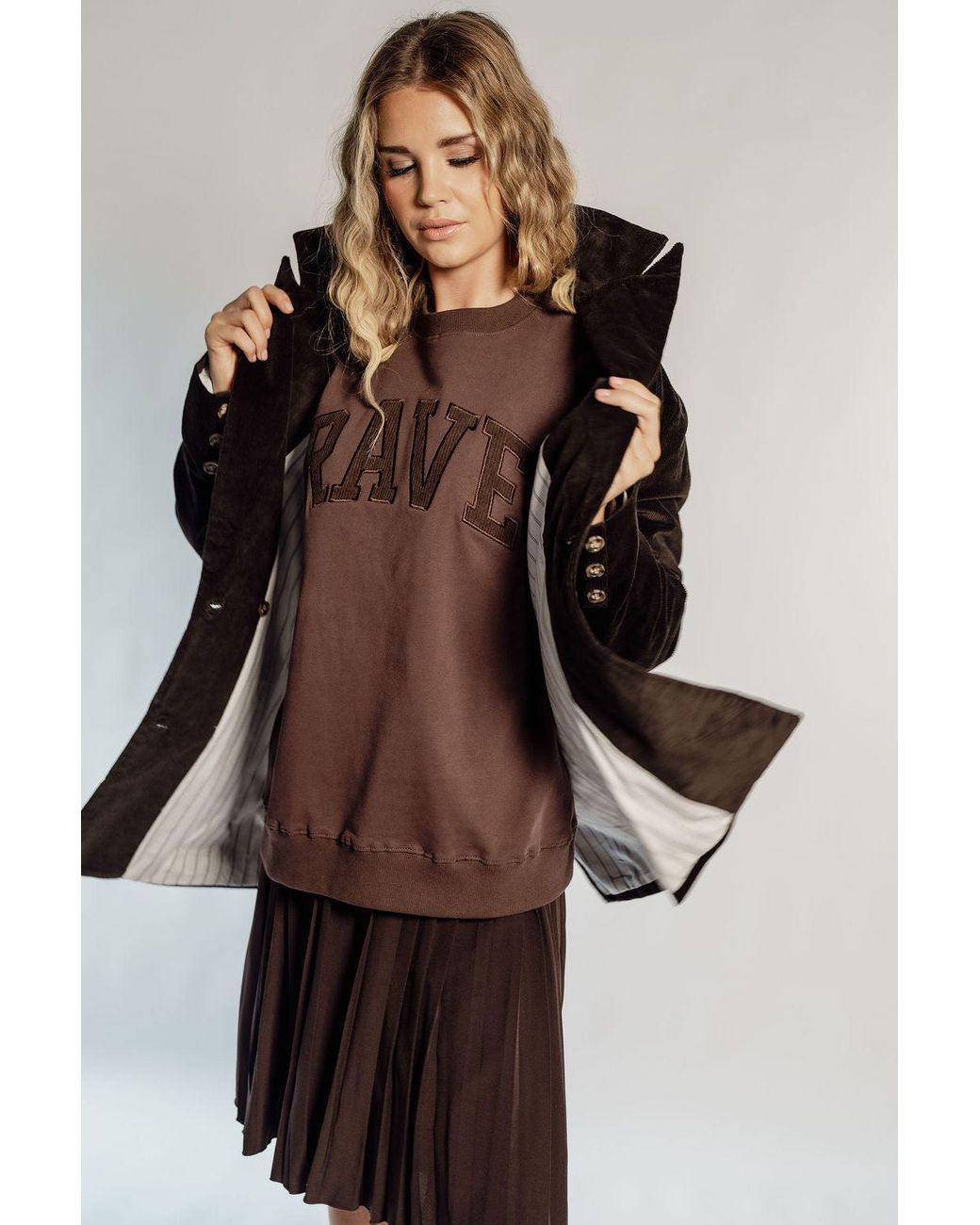 Rave on Trend Black Corduroy Blazer