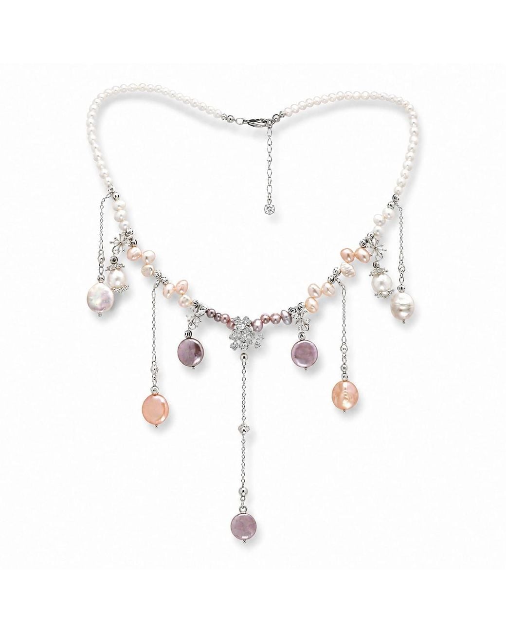 Ninemoo White Perles En Fête Pearl Necklace – Confetti