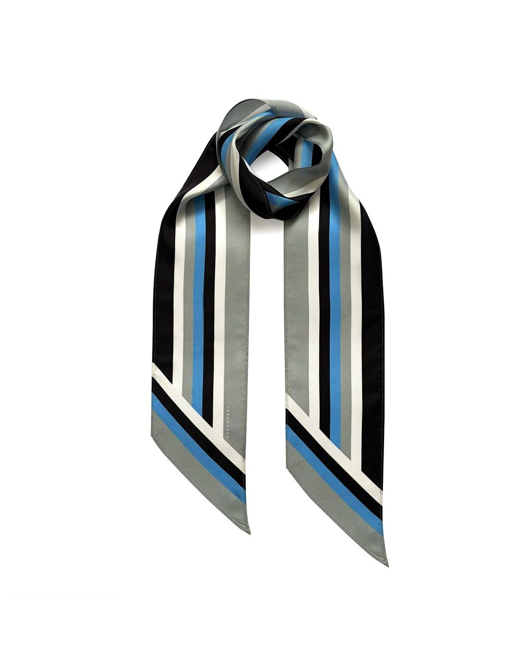 INGMARSON Blue Henley Silk Neck Scarf Twilly
