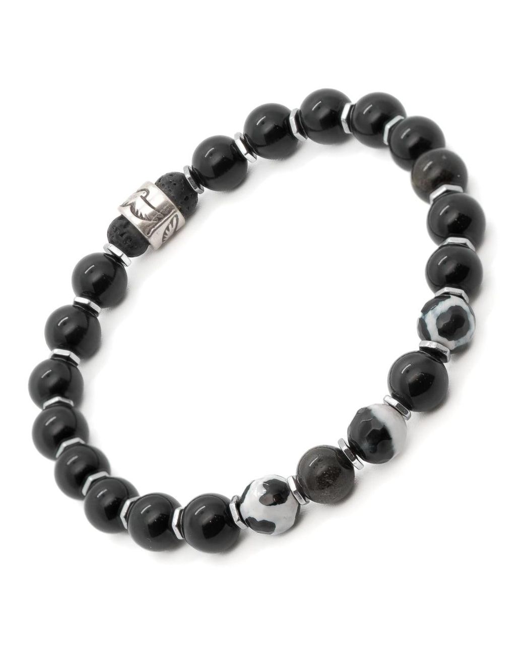 Ebru Jewelry Black Night Eagle Bracelet for men