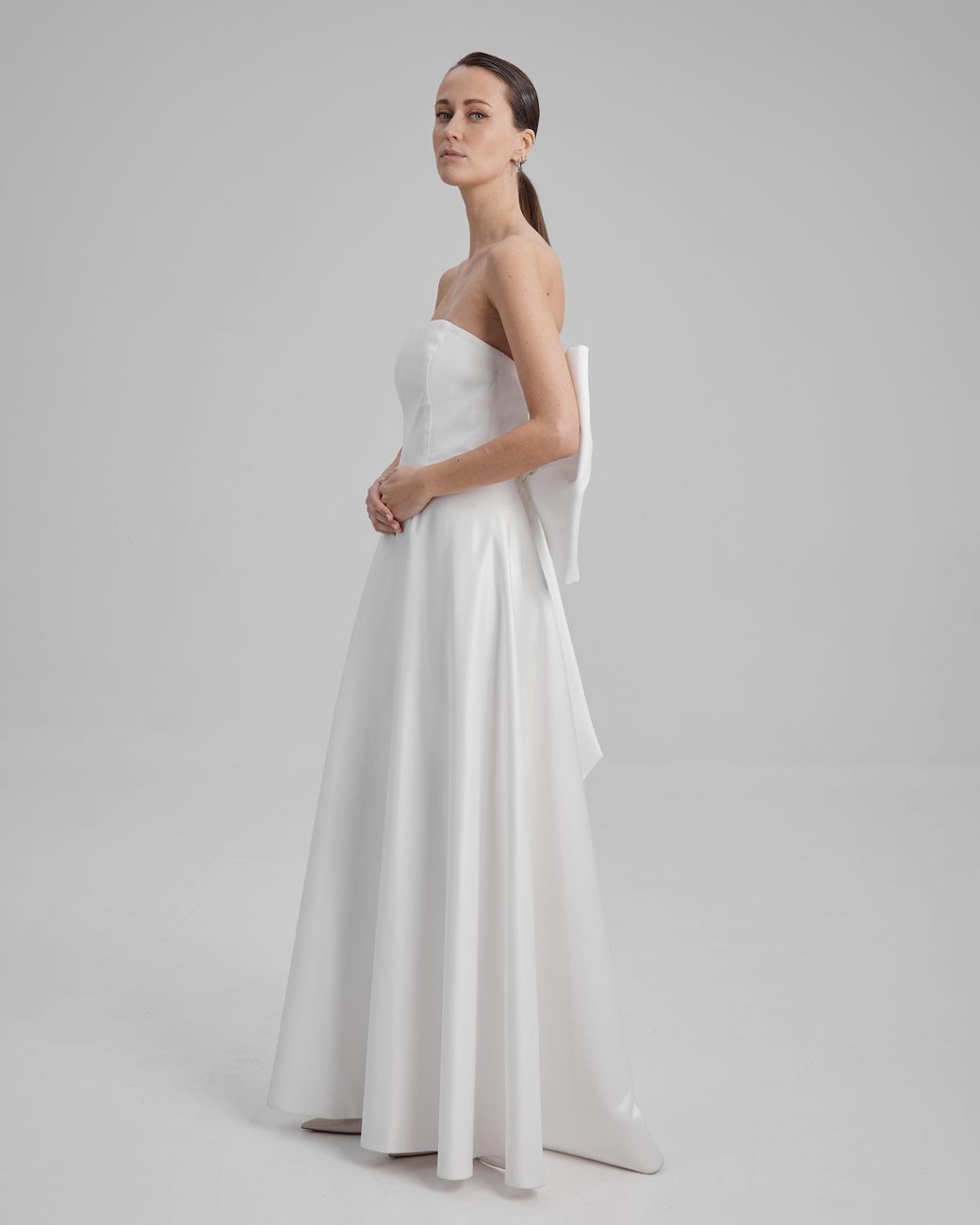 Baé Special Moments Gray Eve Dress + Big Bow