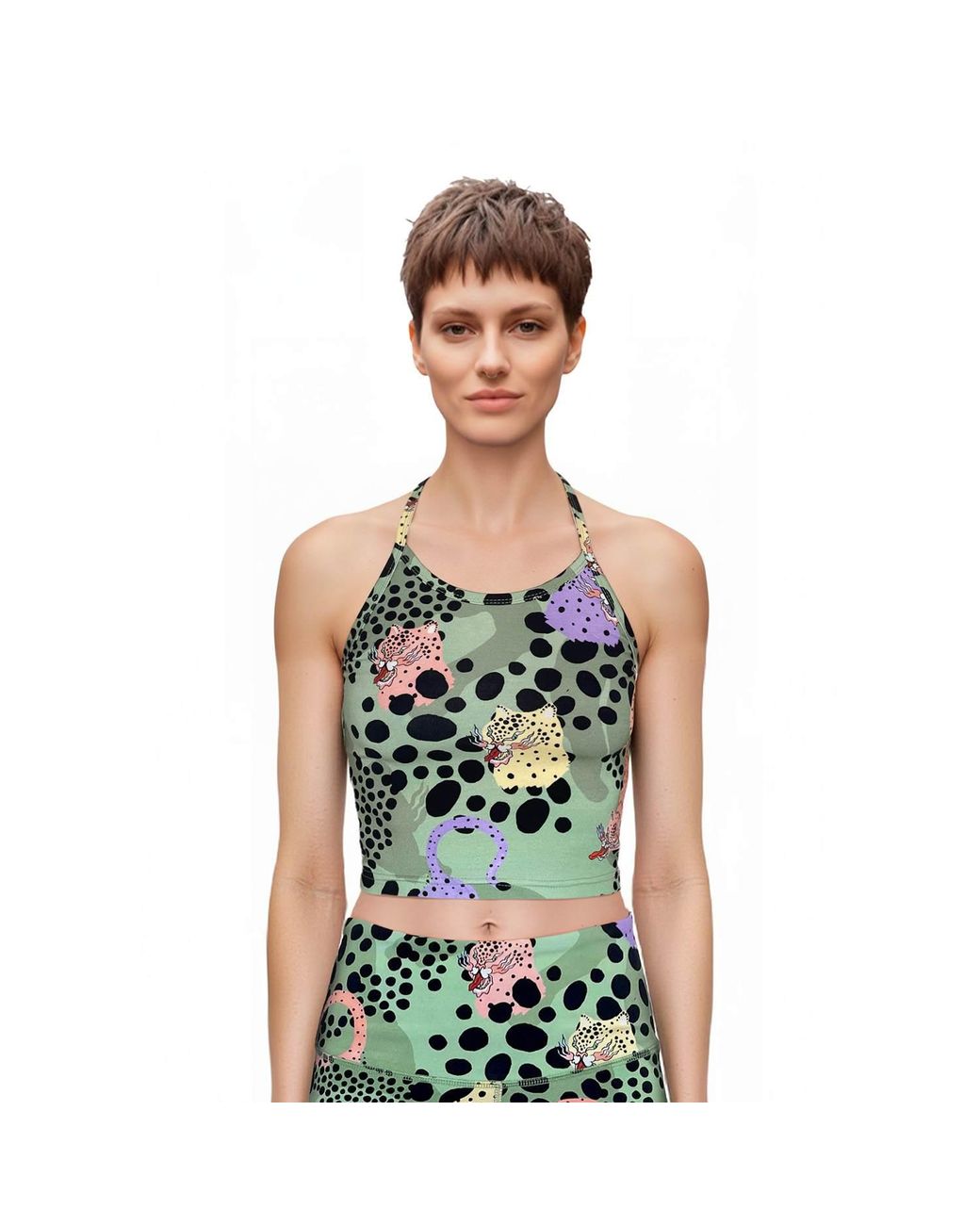 Pitaya Yoga Green Neutrals Ms Chee Top