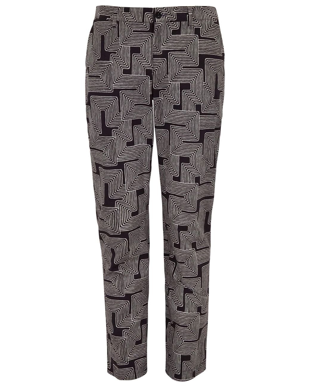 Lords of Harlech Gray Charles Inter Twine Tailored Pant for men