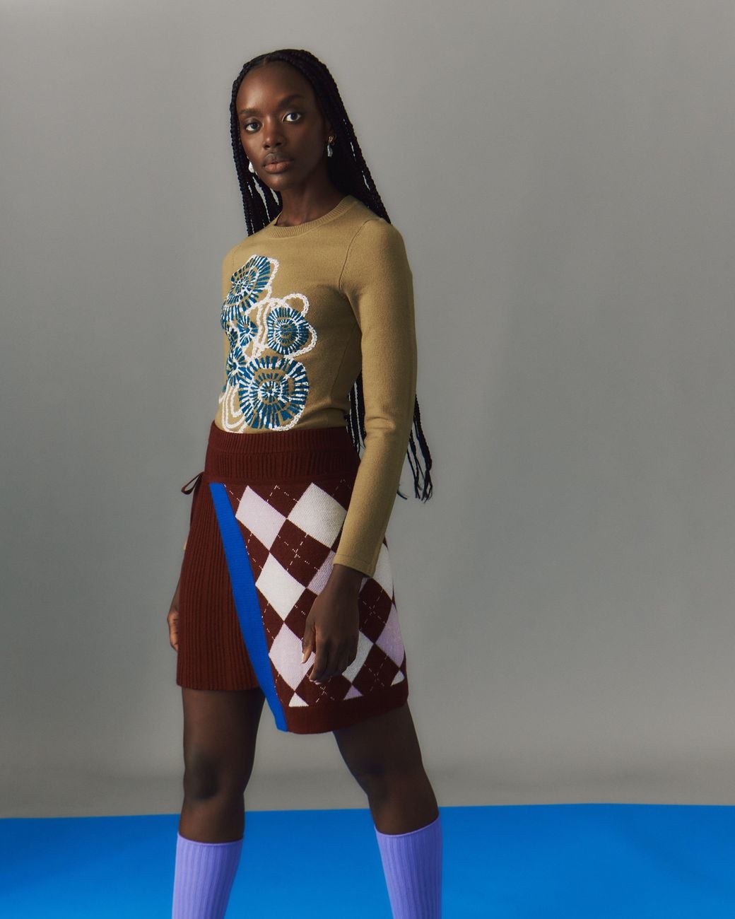Fully Fashioning Blue Beck Sweater