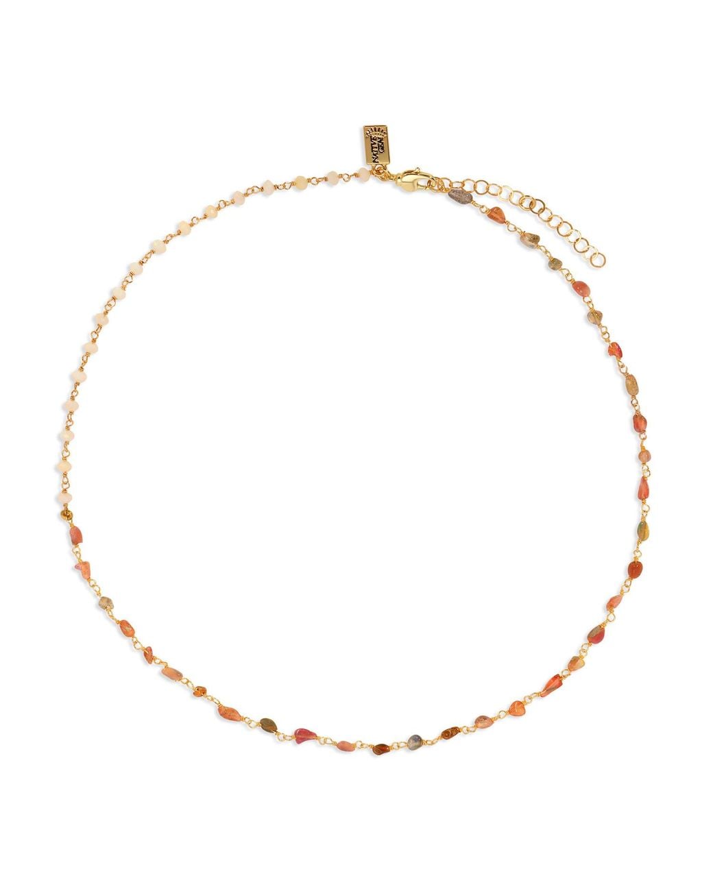 Native Gem Metallic Neutrals Sand Opal Necklace