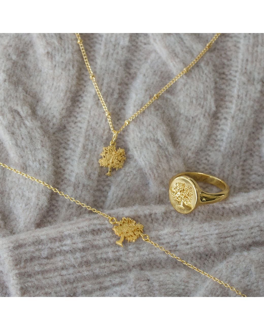 With Love Darling Metallic Tree Of Life Necklace