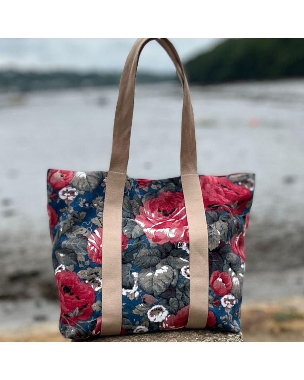 Owen Barry Multicolor Canvas Tote Floral Shopper