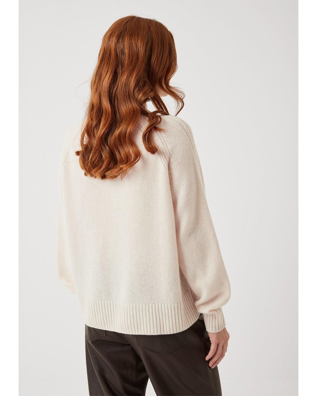 Loop Cashmere White Neutrals The Luxe Turtle Neck