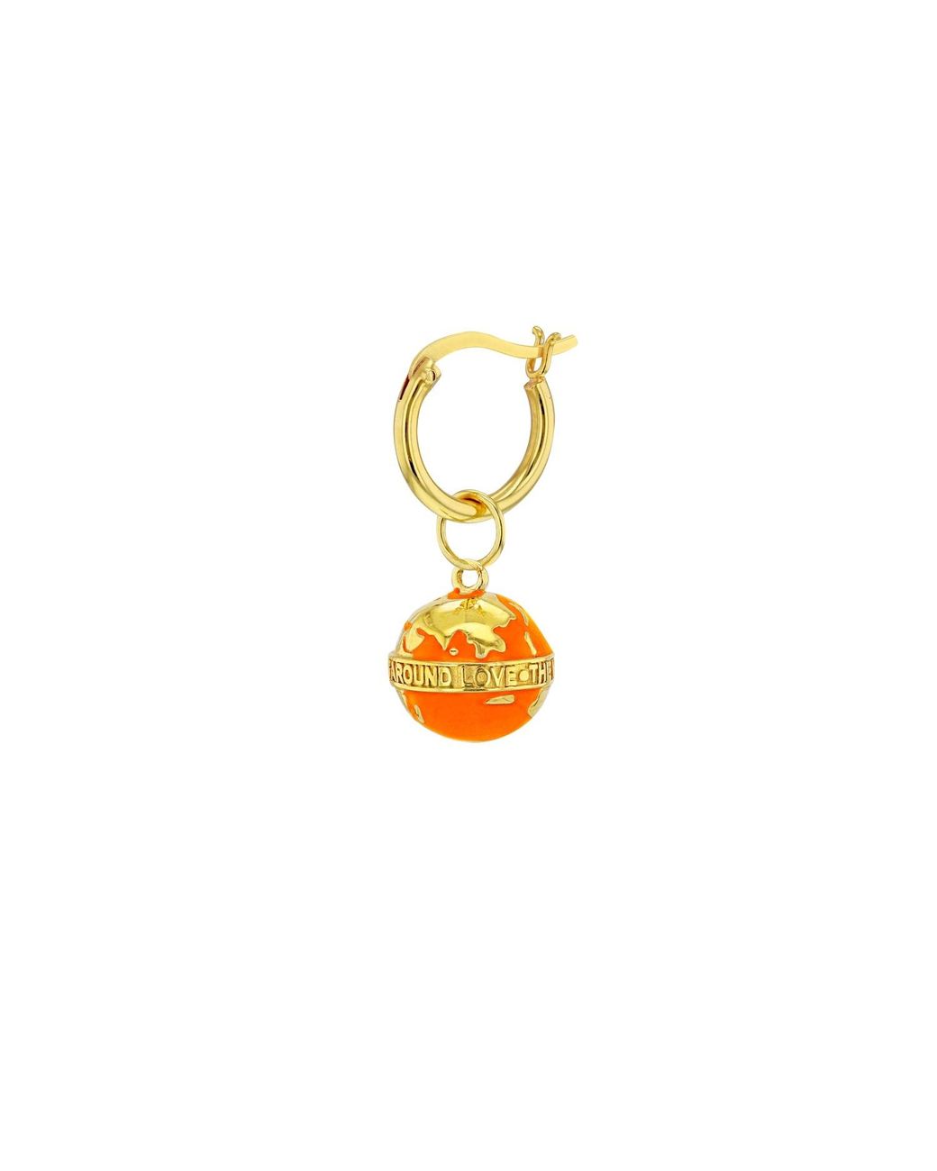 True Rocks White 18kt Gold Plated & Orange Mini Pill Pendant for men