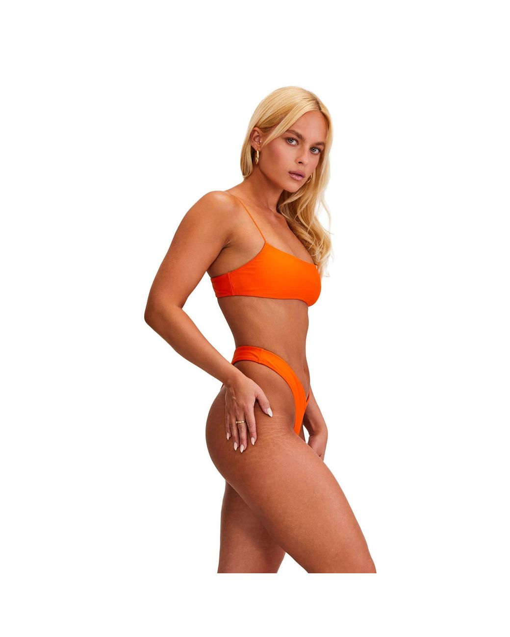 Sunkissed Orange Le Sporty Bikini Top