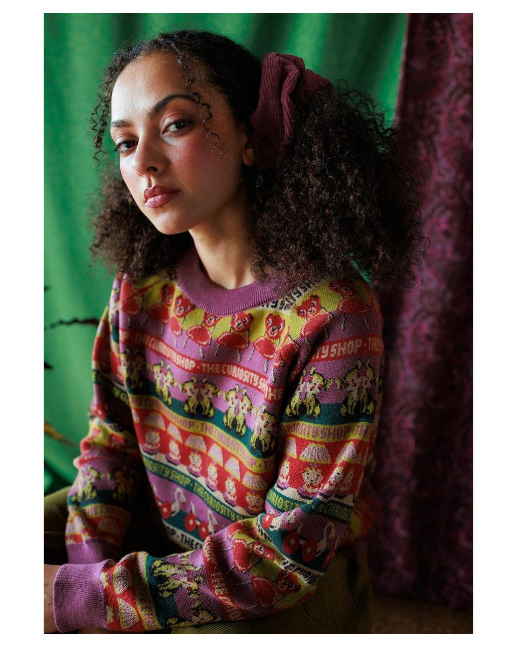Mabli Red Curiosities Pullover