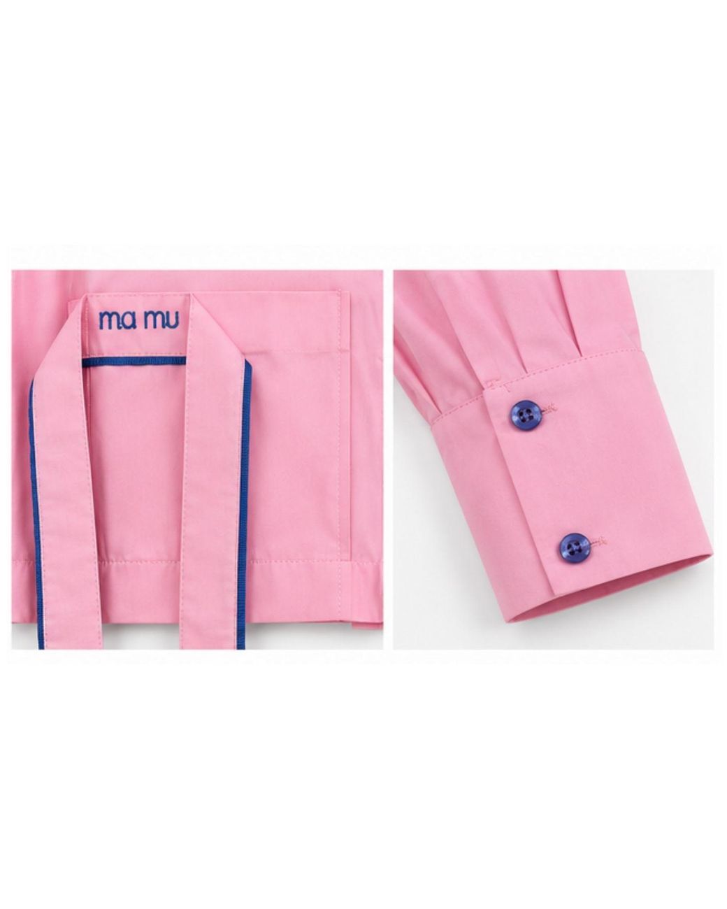 Ma Mulier Pink Crop Shirt