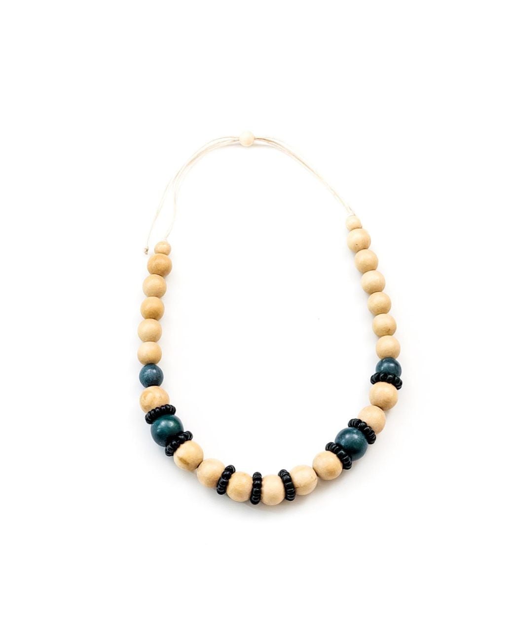 LIKHÂ Metallic Pompa Statement Necklace, Natural