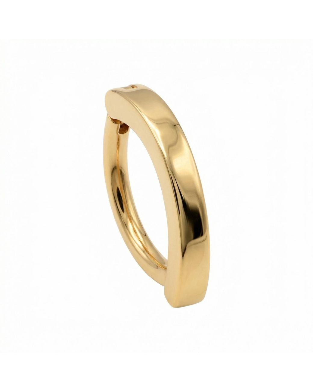 Zahav Jewelry Metallic Solid Huggie Clicker Belly Ring