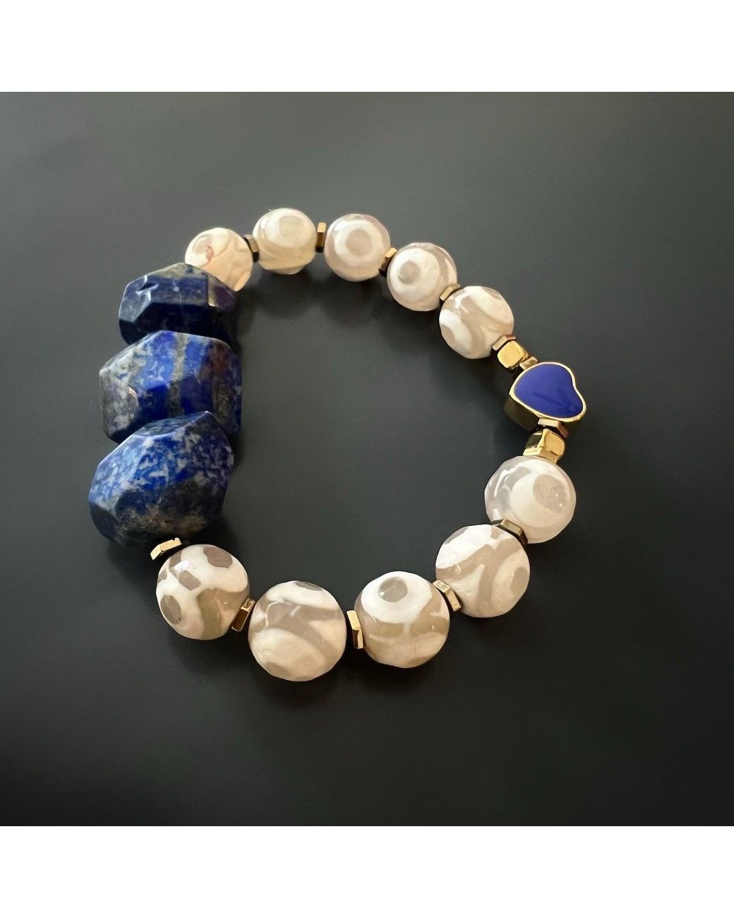 Ebru Jewelry Blue Eye Of Love Lapis Lazuli Bracelet