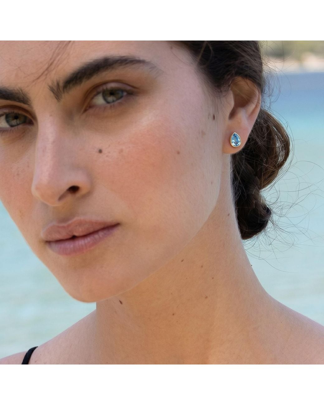 With Love Darling Blue Water Drop Earring