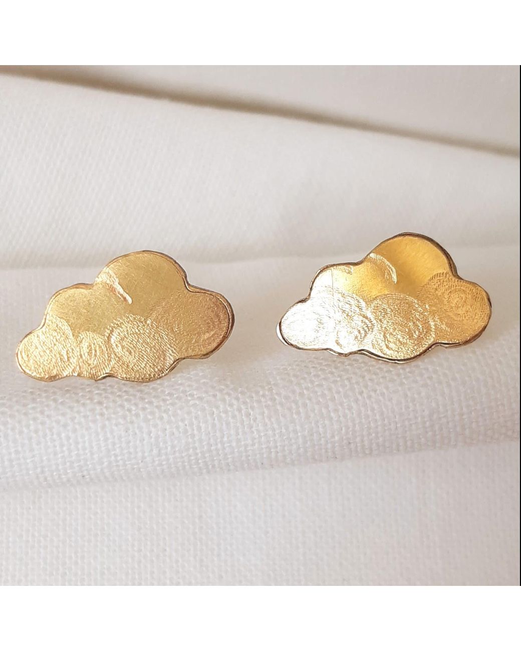 Lily Flo Jewellery Brown Cloud 9 Earrings On Solid