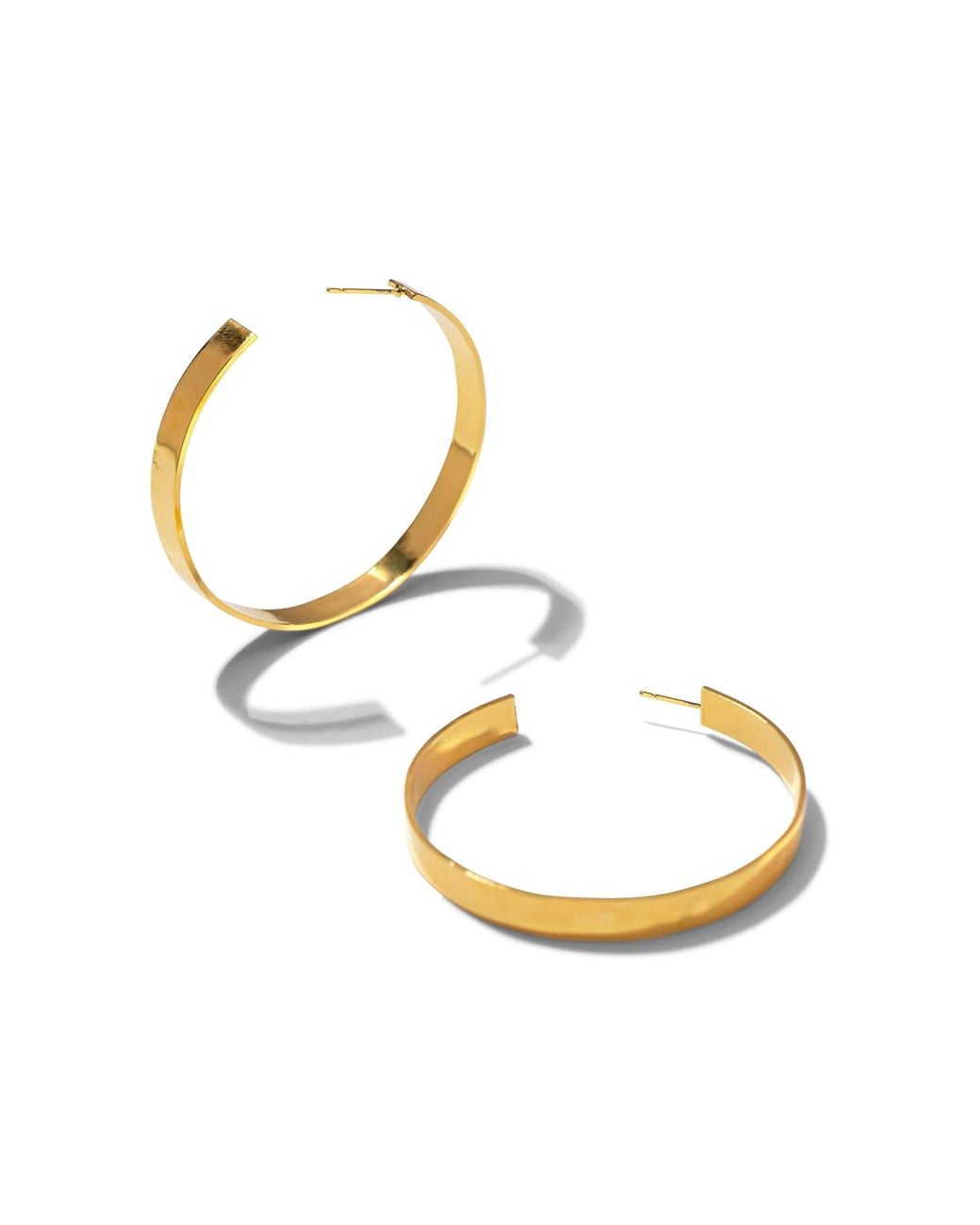 Jaredjamin Metallic Heather Hoop Post Earrings