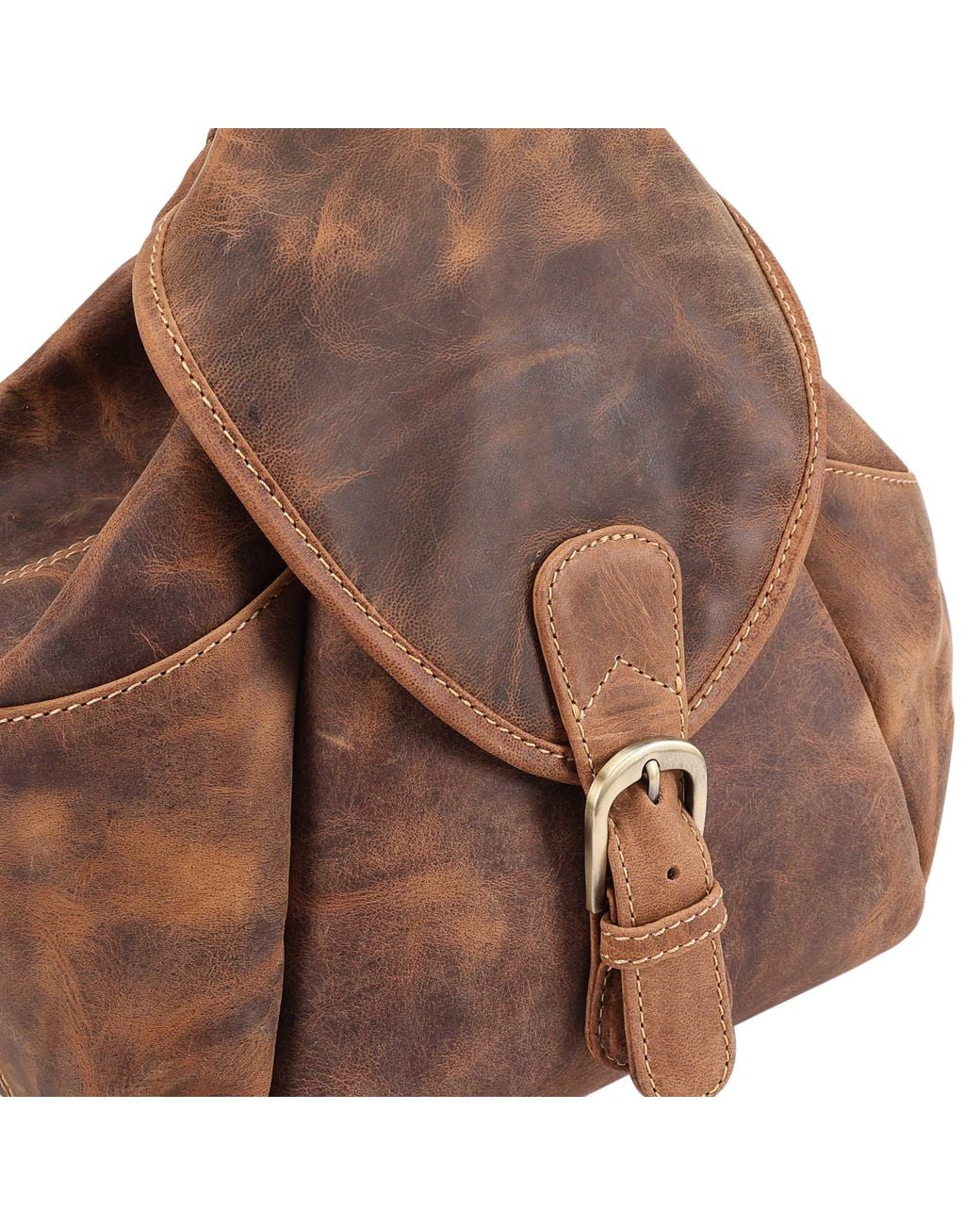 Lloyd Baker Brown Satna Leather Backpack
