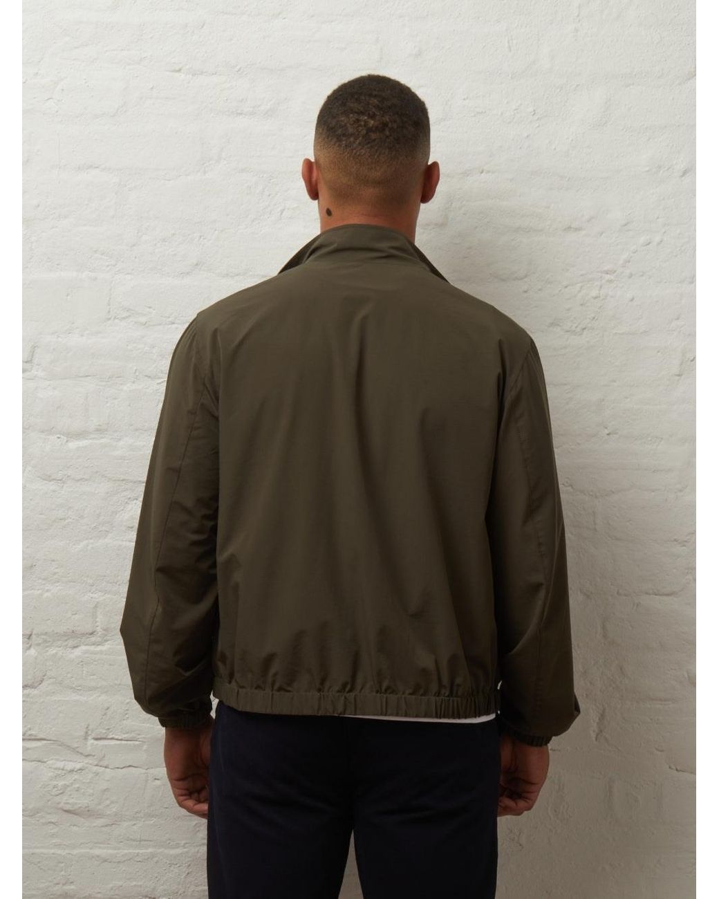 Guards London Green Neutrals Eldridge Reversible Lightweight Harrington for men