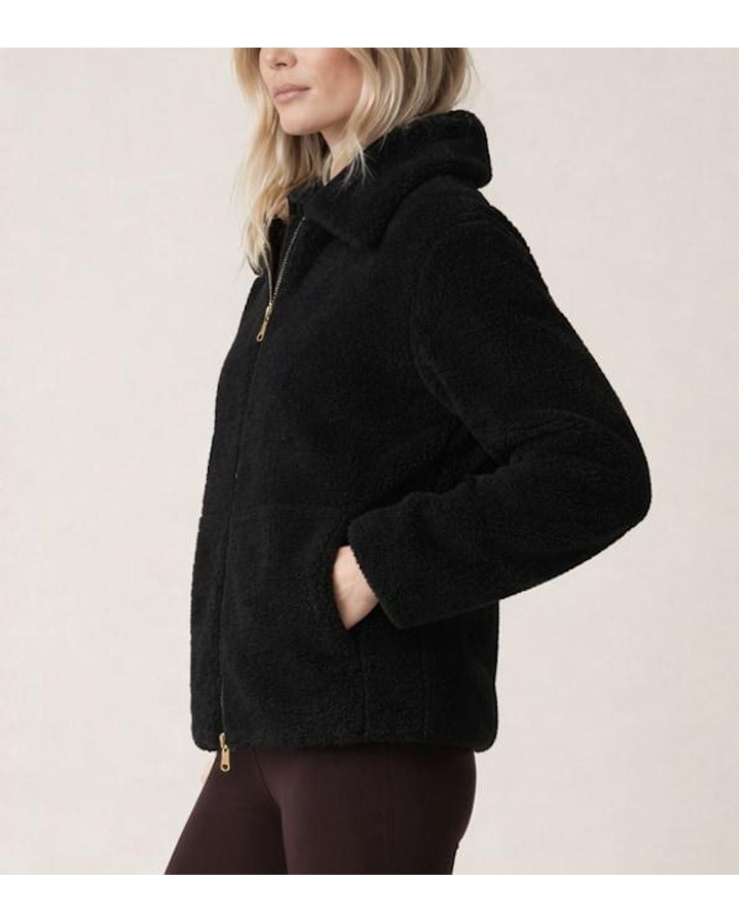 ROAV Black Lightweight Fleece Jacket With Zip