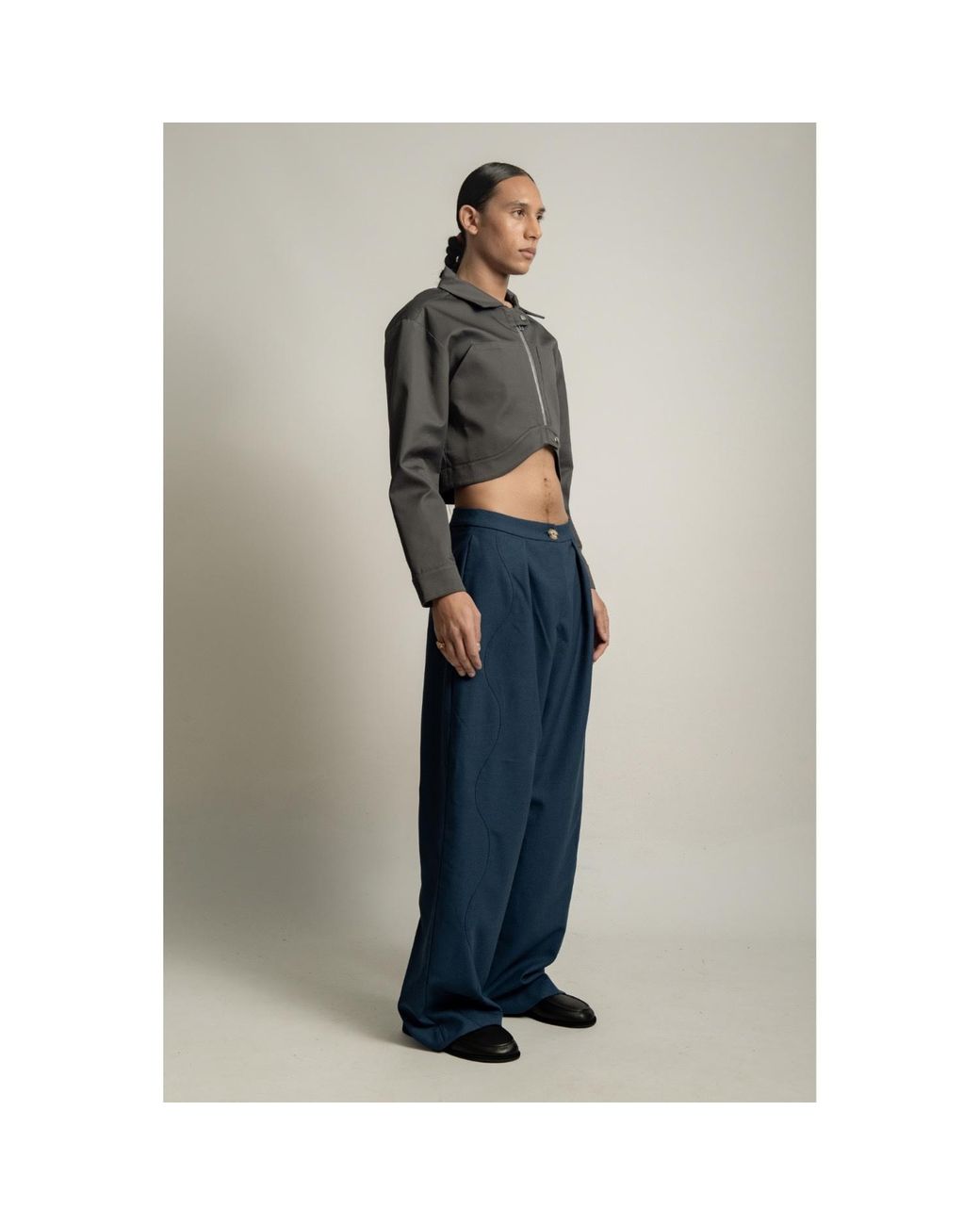 Van Brussel Blue Avery Wave Trouser
