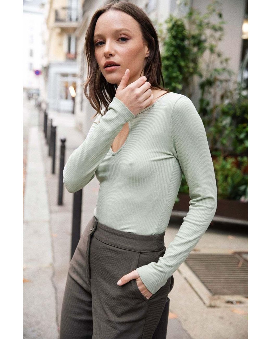 AVANI Apparel Green Mehonia Top