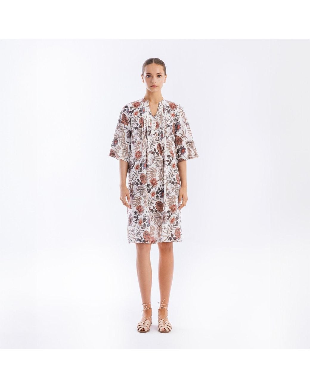 Haris Cotton Multicolor Printed Dress