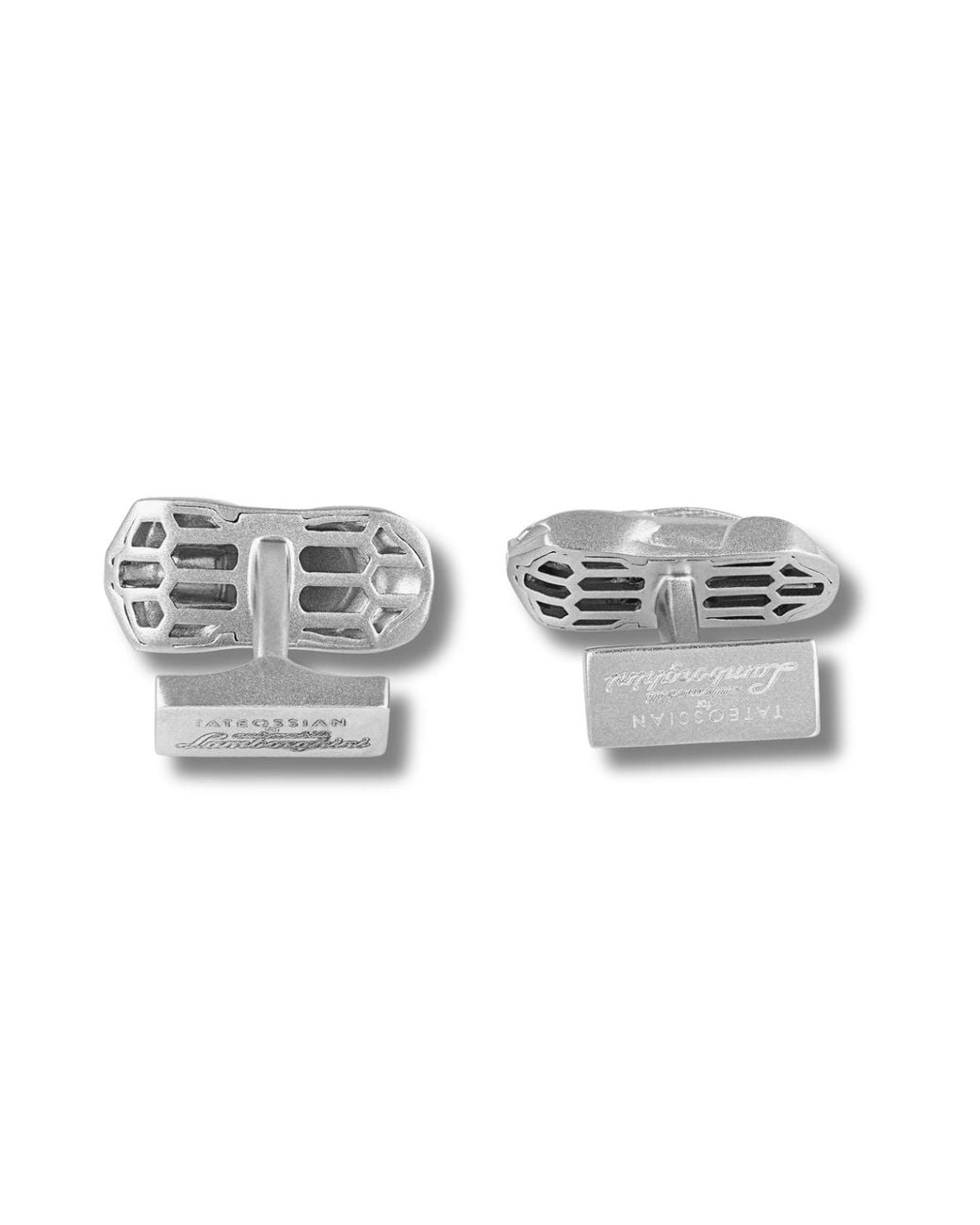 Tateossian Gray Automobili Lamborghini Miniature Cufflinks for men