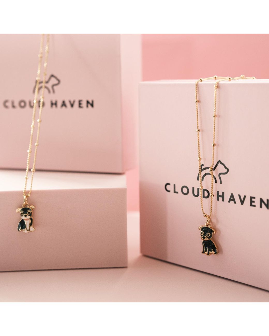 Cloud Haven Metallic Mini Bulldog Sweetie Pendant