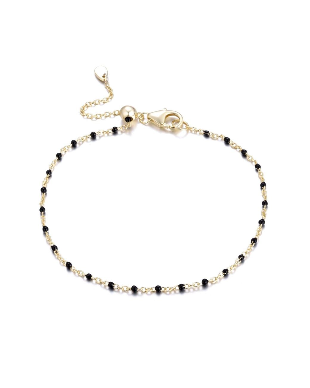 KAMARIA Metallic Enamel Beaded Chain Bracelet