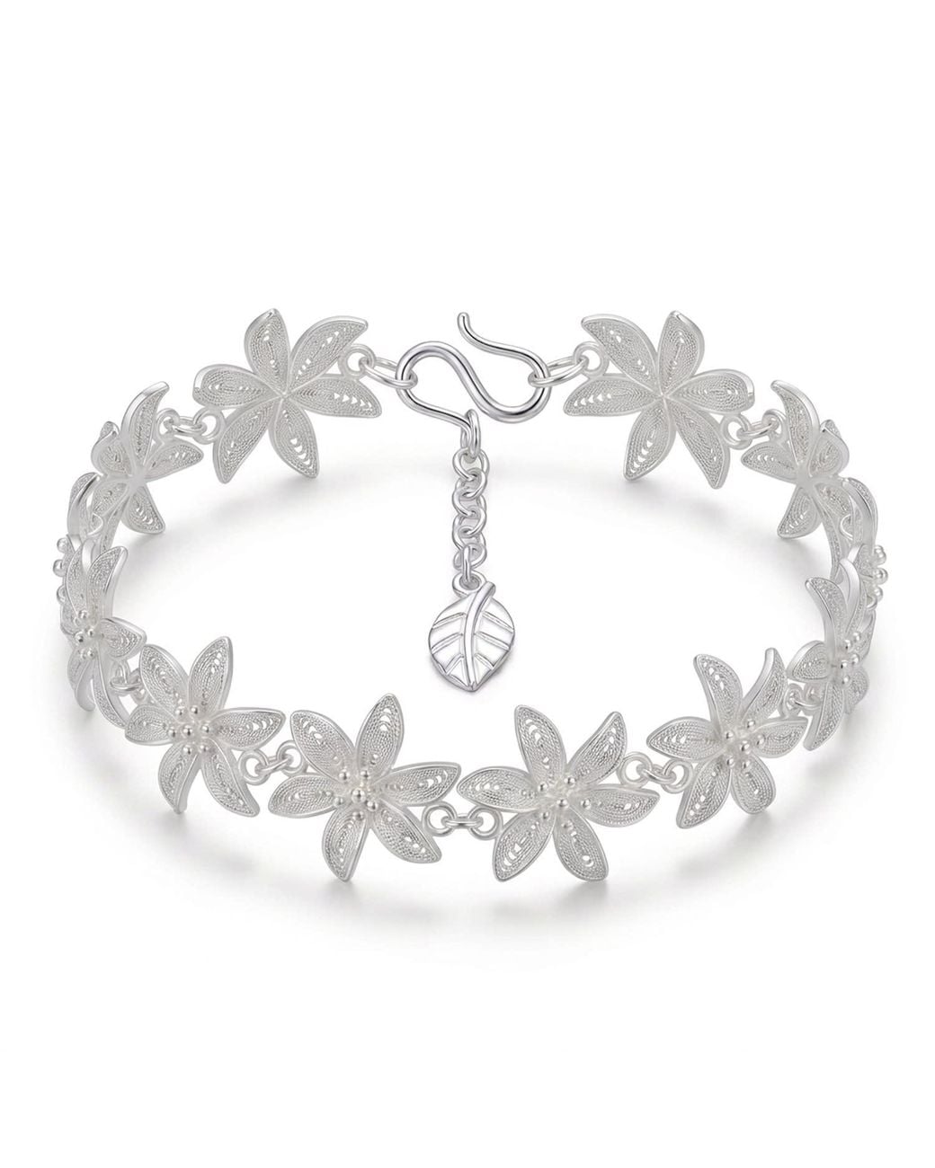 Yieon Metallic Lily Fine Filigree Bracelet