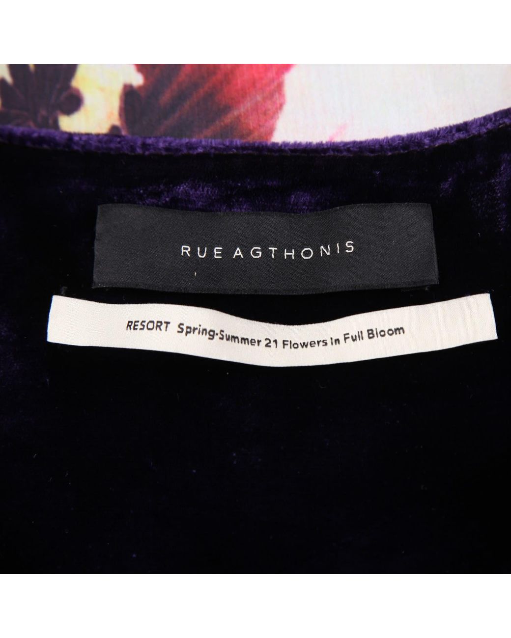 RUE AGTHONIS Blue Raisin Dress