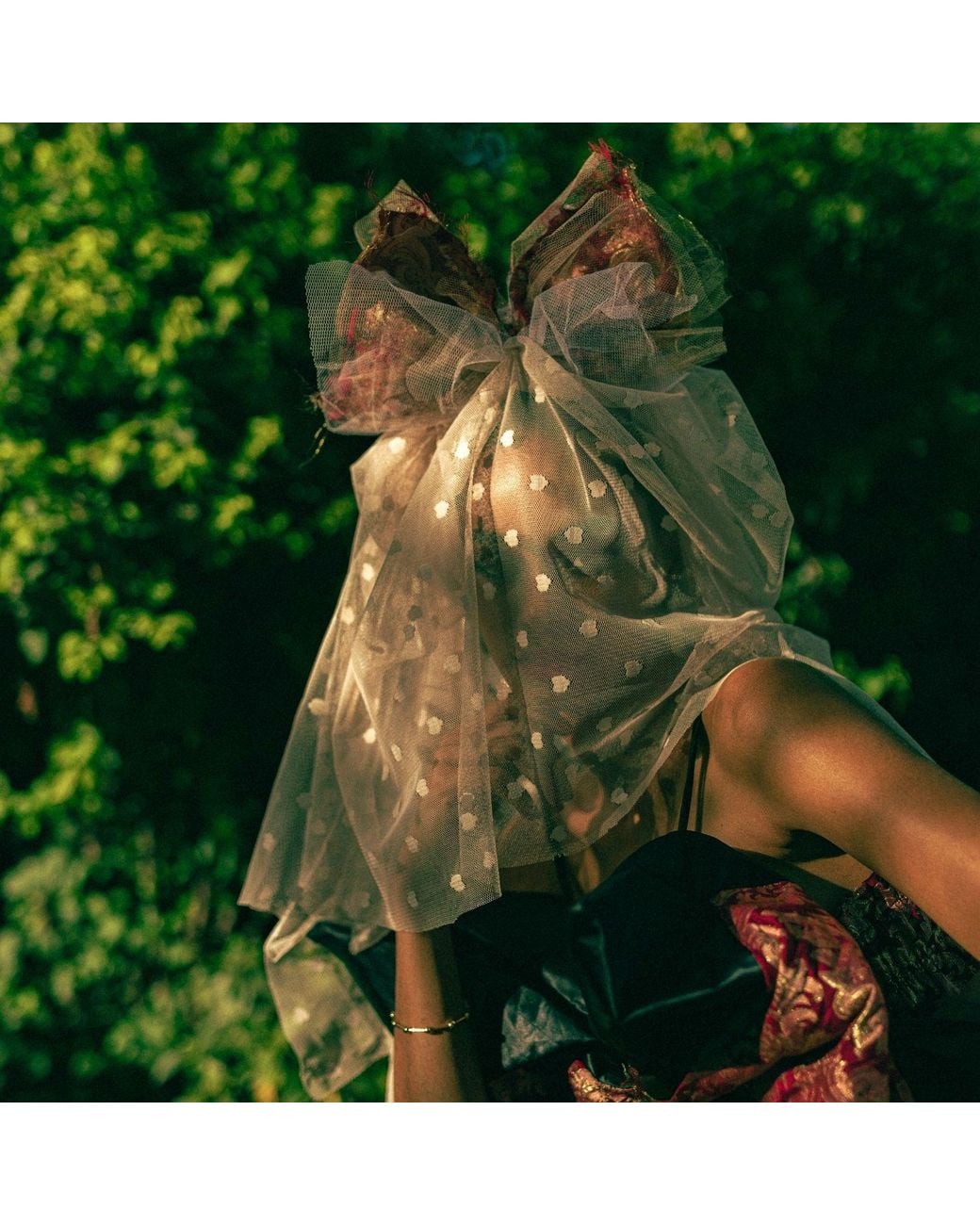 Miro Misljen Brown Couture Bow Veil Headpiece